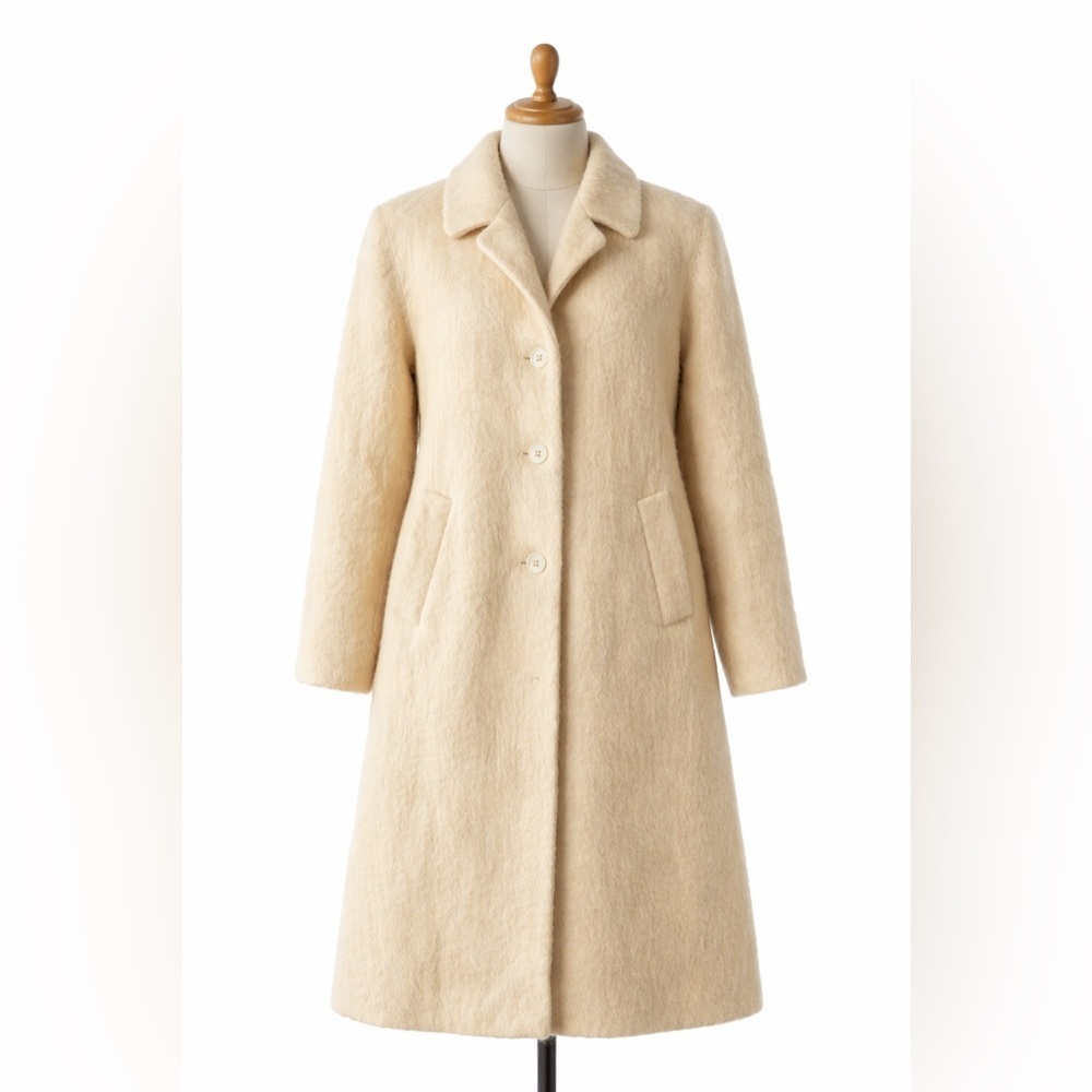 1960’s Butter Yellow Mohair Women's Coat